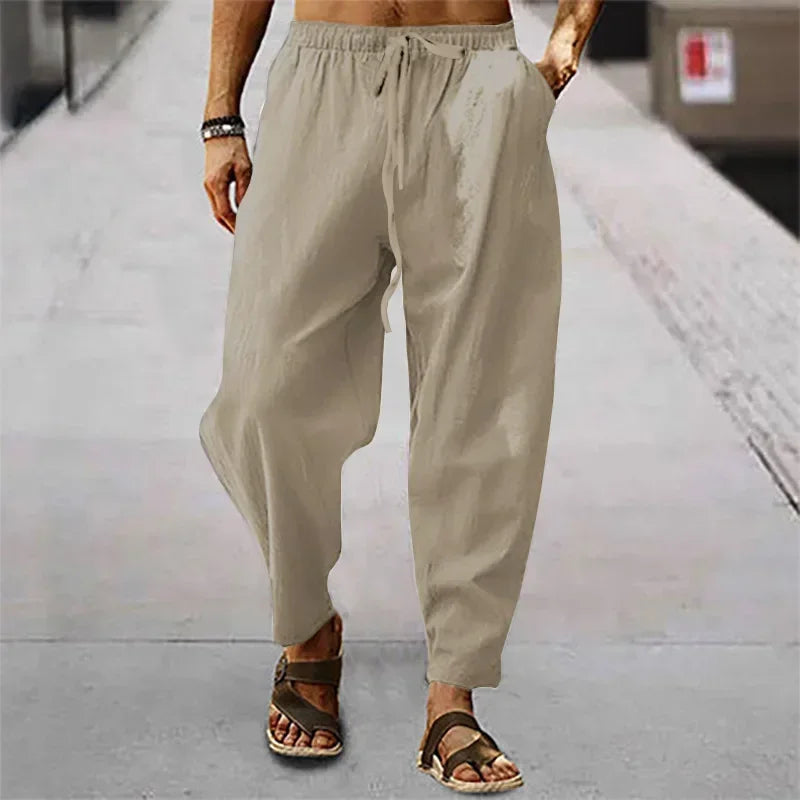 Image of Daan | Airy Pants with Elastic Waistband for Men