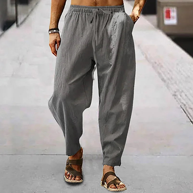 Image of Daan | Airy Pants with Elastic Waistband for Men