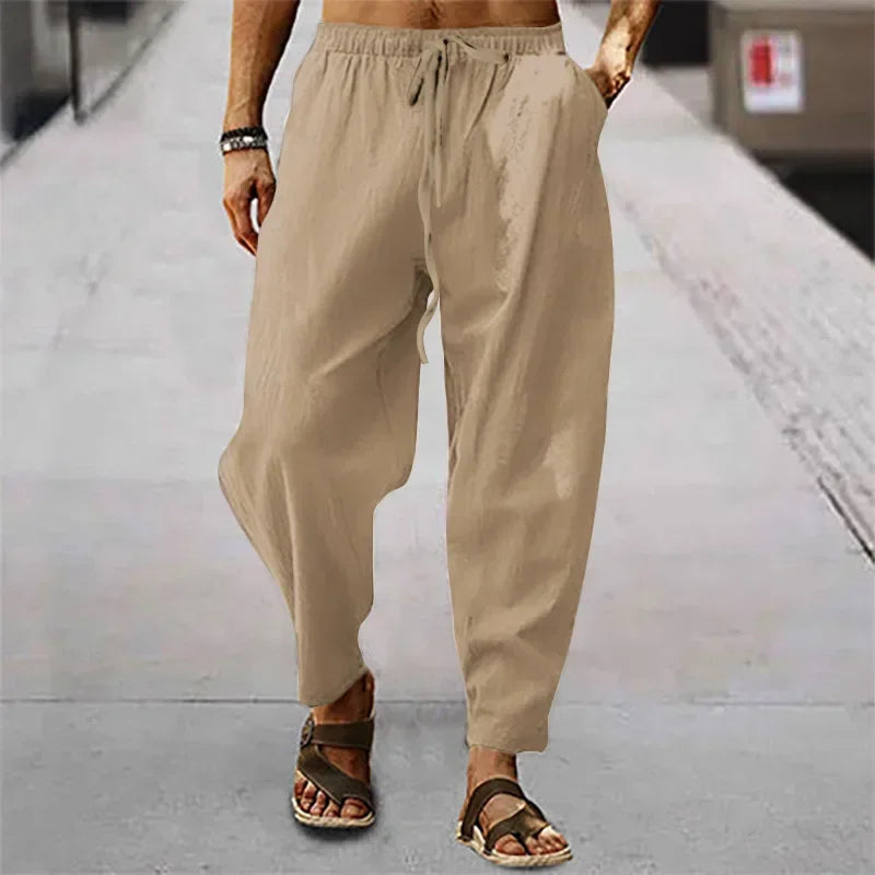 Image of Daan | Airy Pants with Elastic Waistband for Men