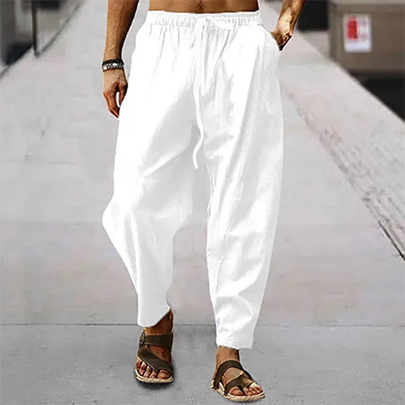 Image of Daan | Airy Pants with Elastic Waistband for Men