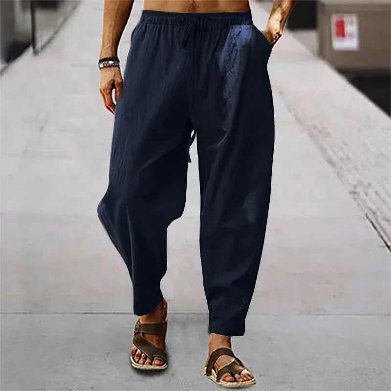 Image of Daan | Airy Pants with Elastic Waistband for Men