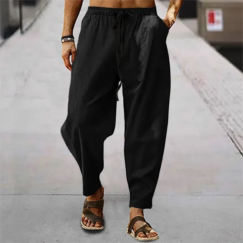 Image of Daan | Airy Pants with Elastic Waistband for Men